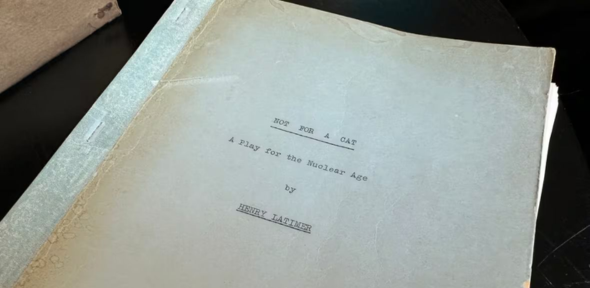 manuscript of Not for a Cat play